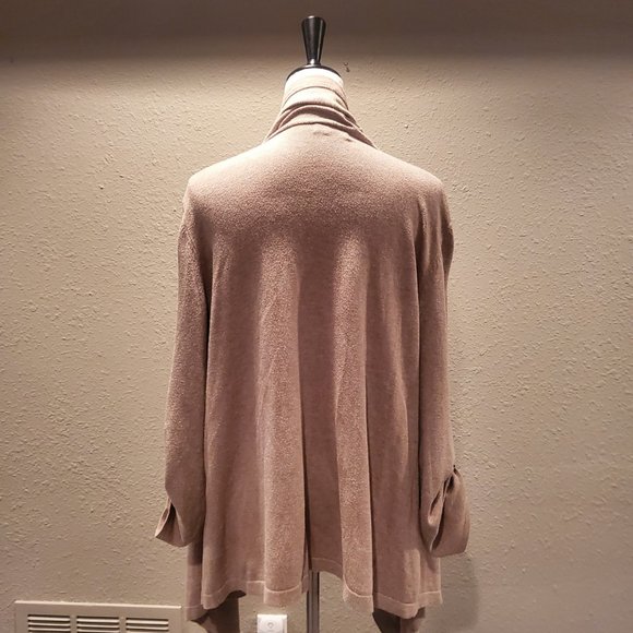 Calvin Klein cascading open-front cardigan - size L - Picture 3 of 7